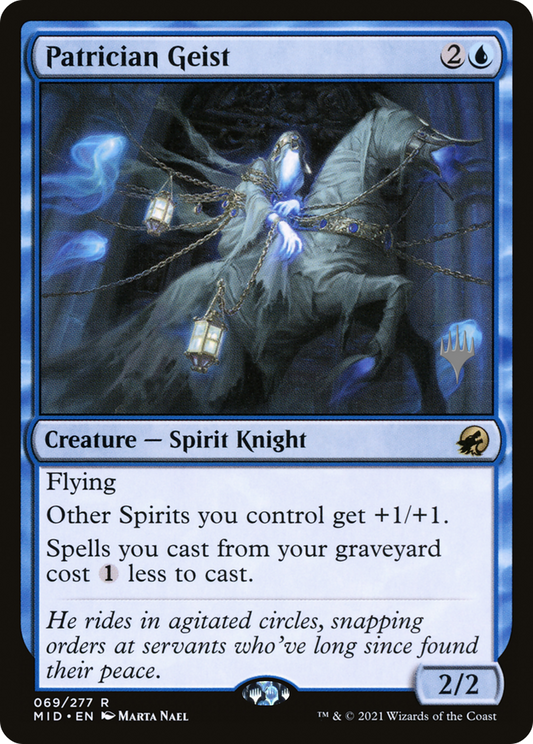 Patrician Geist (PMID-69P) - Innistrad: Midnight Hunt Promos Foil