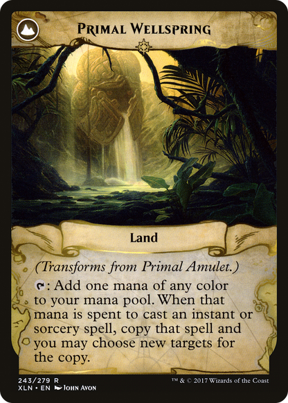 Primal Amulet // Primal Wellspring (XLN-243) - Ixalan: (compasslanddfc)