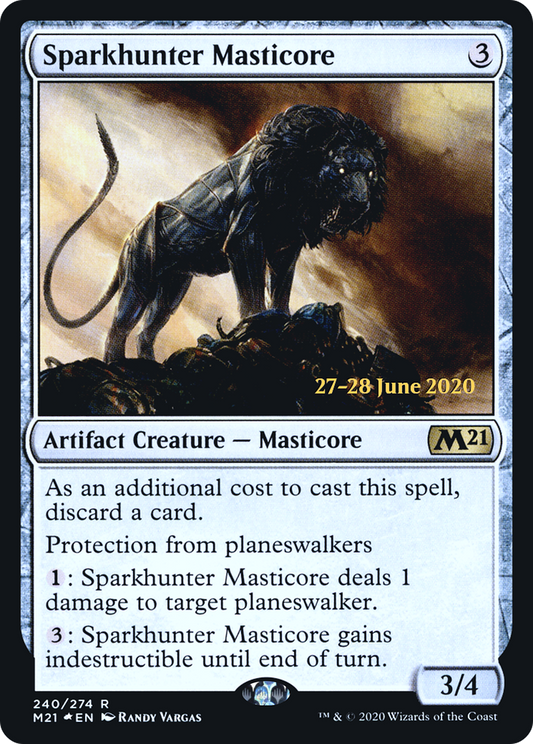 Sparkhunter Masticore (PM21-240S) - Core Set 2021 Promos Foil