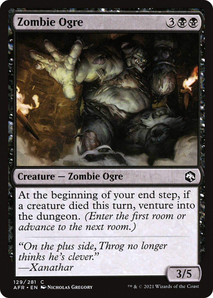 Zombie Ogre (AFR-129) - Adventures in the Forgotten Realms