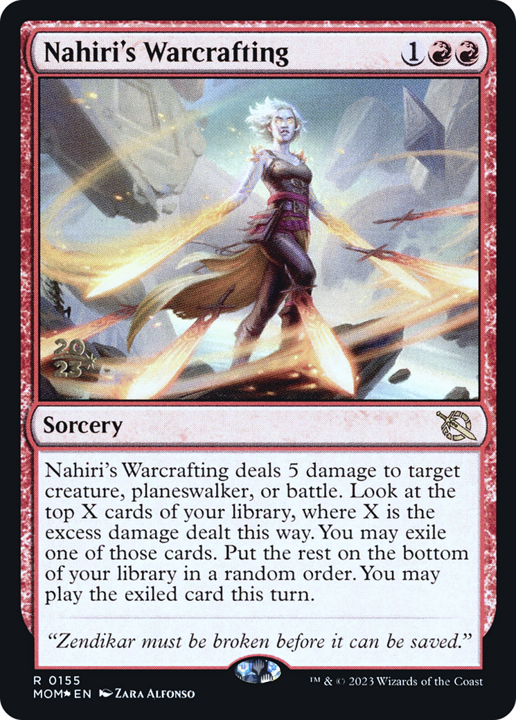Nahiri's Warcrafting (PRE-155S) - March of the Machine Promos (Prerelease) Foil