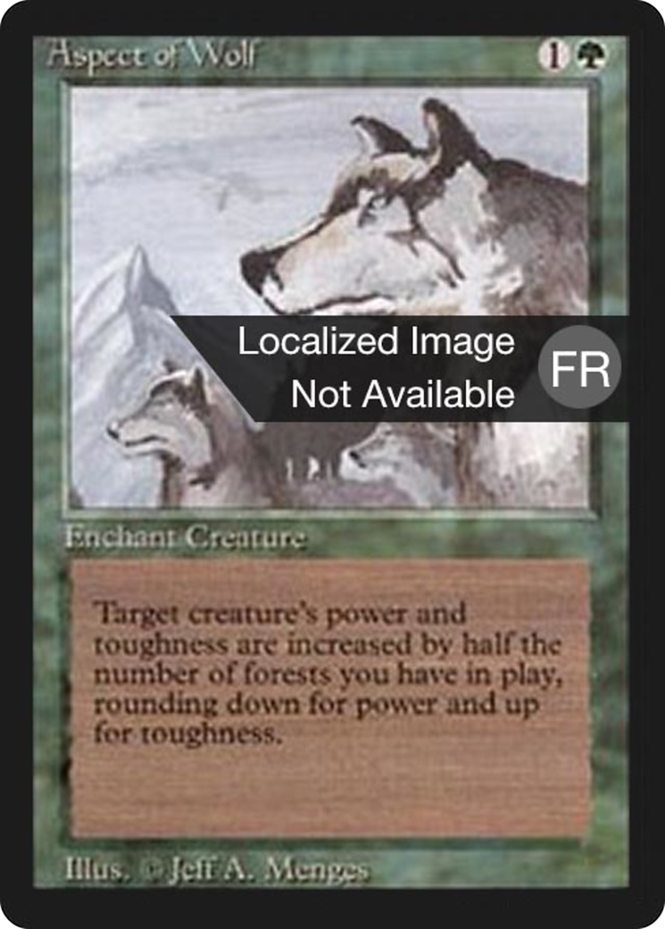 Aspect of Wolf (FBB-186) - Foreign Black Border