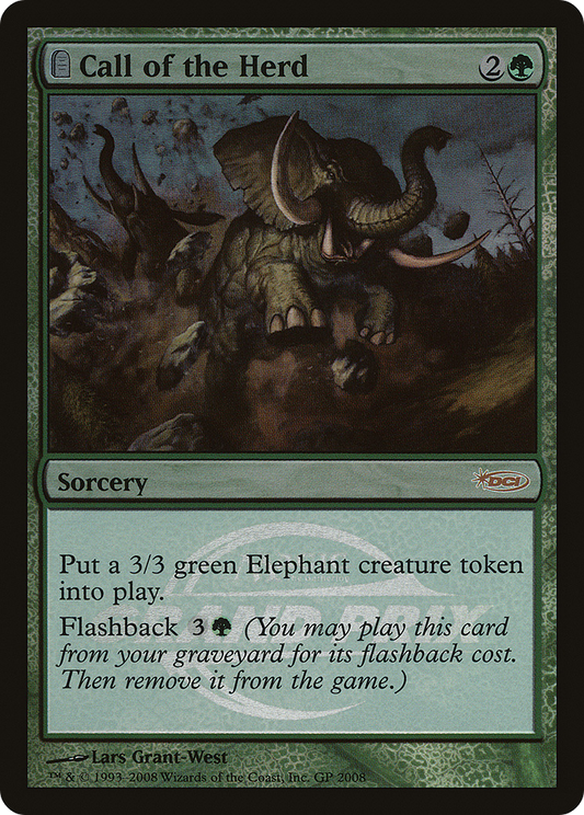 Call of the Herd (GPP-) - Grand Prix Promos: (tombstone) Foil