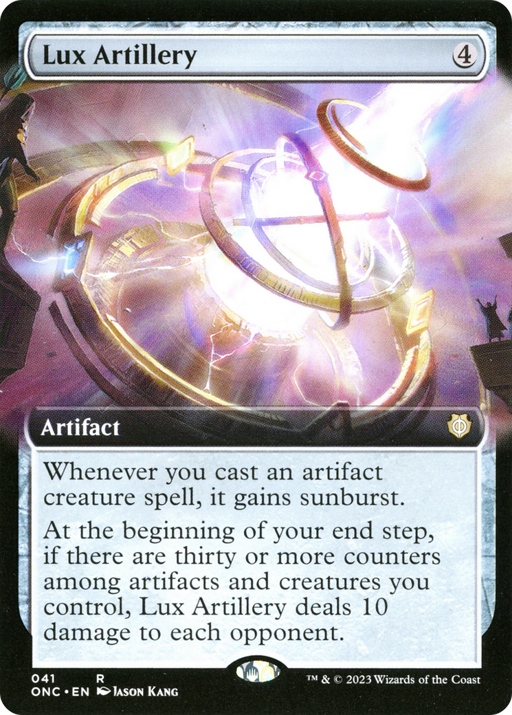 Lux Artillery (ONC-041) - Phyrexia: All Will Be One Commander: (Extended Art) Foil