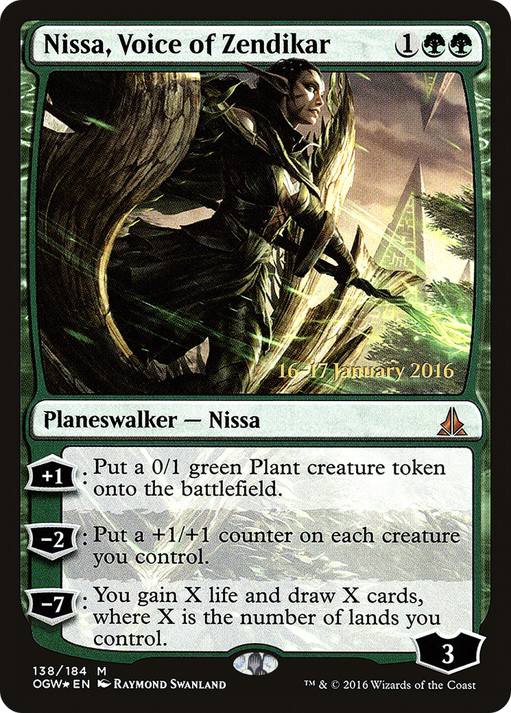 Nissa, Voice of Zendikar (POGW-138S) - Oath of the Gatewatch Promos Foil