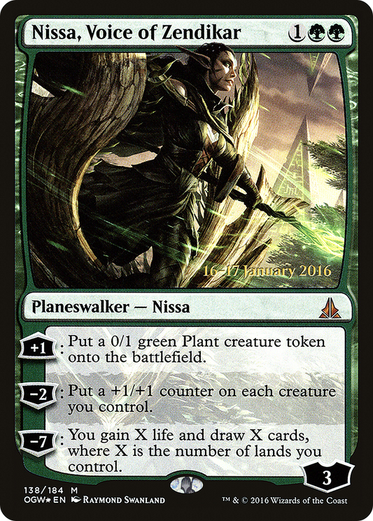 Nissa, Voice of Zendikar (POGW-138S) - Oath of the Gatewatch Promos Foil