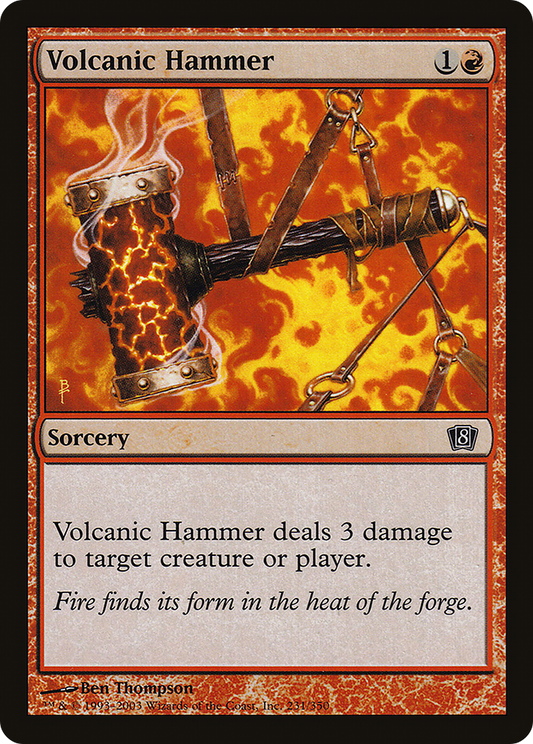 Volcanic Hammer (8ED-231★) - Eighth Edition Foil