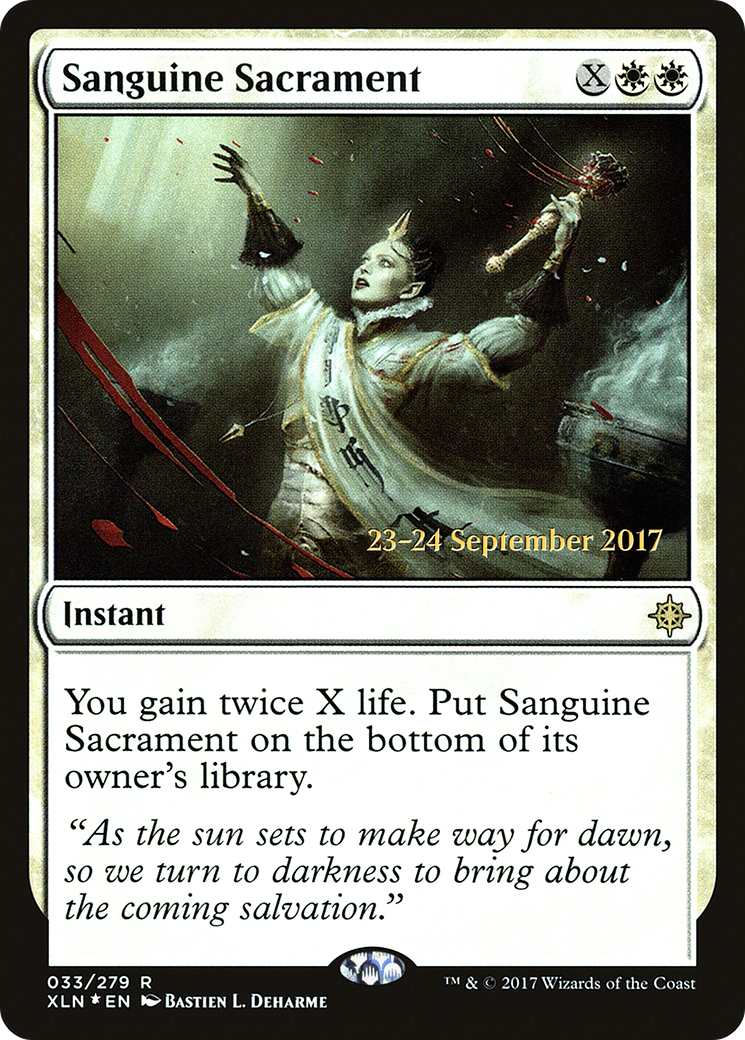 Sanguine Sacrament (PRE-33S) - Ixalan Promos (Prerelease) Foil