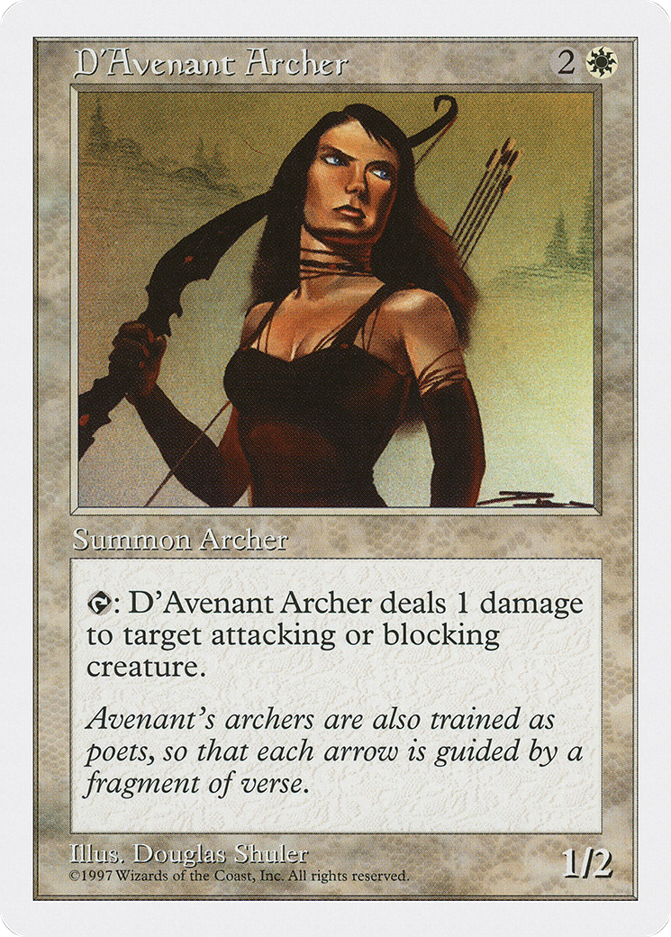 D'Avenant Archer (5ED-023) - Fifth Edition