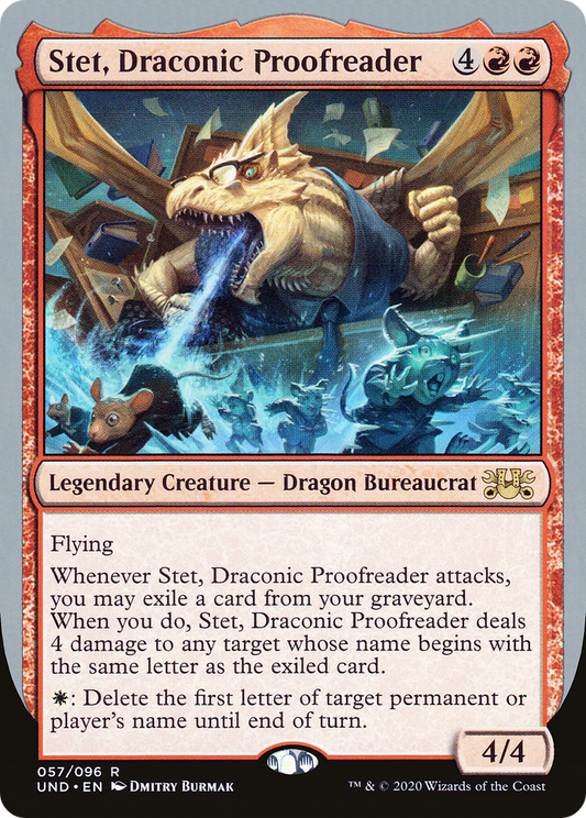 Stet, Draconic Proofreader (UND-057) - Unsanctioned