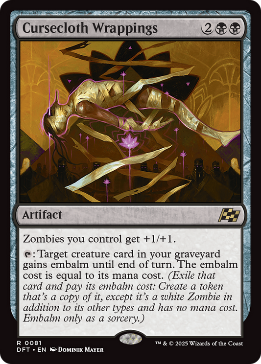 Cursecloth Wrappings  (DFT-081) - Aetherdrift Foil