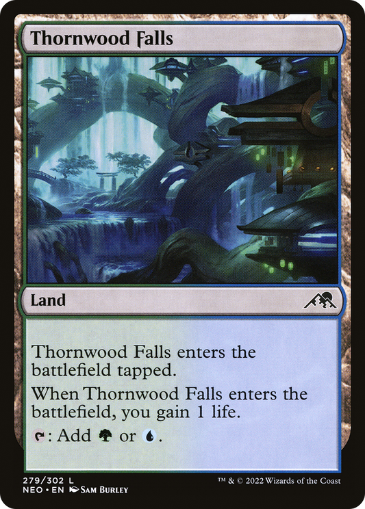 Thornwood Falls (NEO-279) - Kamigawa: Neon Dynasty Foil