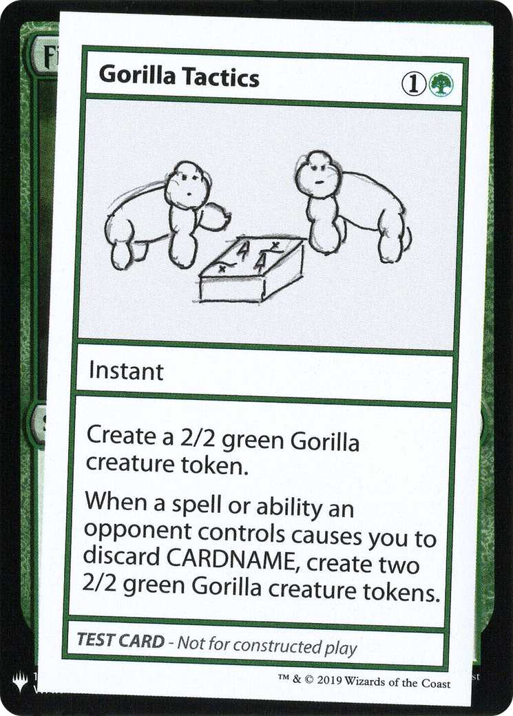 Gorilla Tactics (CMB1-076) - Mystery Booster Playtest Cards 2019