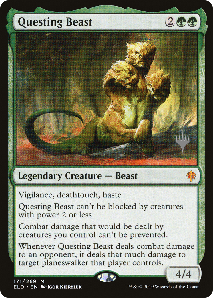 Questing Beast (PPELD-171P) - Throne of Eldraine Promos Foil (Promo Pack)