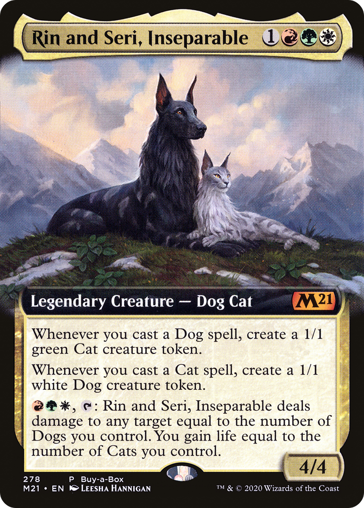 Rin and Seri, Inseparable (M21-278) - Core Set 2021: (Extended Art) Foil