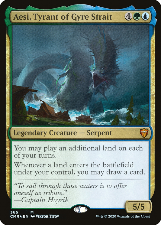 Aesi, Tyrant of Gyre Strait (CMR-365) - Commander Legends Foil