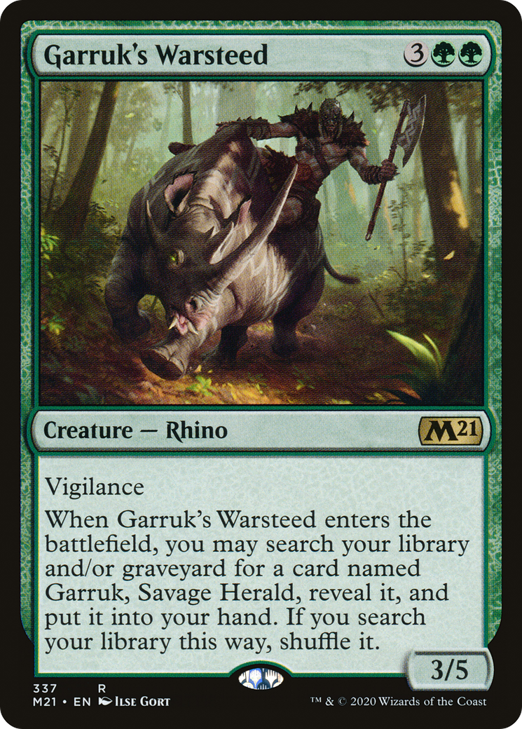 Garruk's Warsteed (M21-337) - Core Set 2021