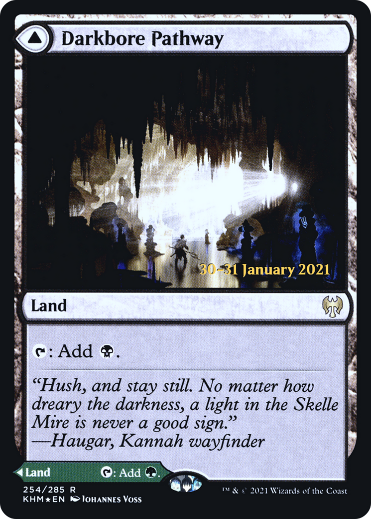 Darkbore Pathway // Slitherbore Pathway (PRE-254S) - Kaldheim Promos (Prerelease) Foil