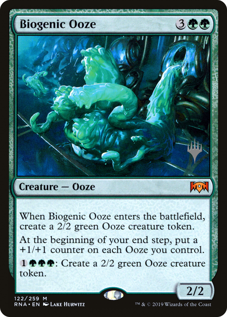 Biogenic Ooze (PPTHB-122P) - Ravnica Allegiance Promos Foil (Promo Pack)
