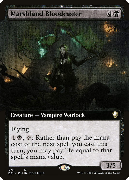 Marshland Bloodcaster (C21-370) - Commander 2021: (Extended Art)