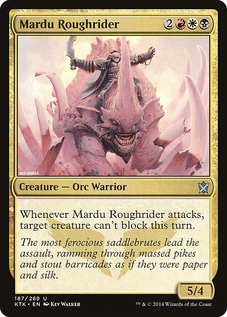 Mardu Roughrider (KTK-187) - Khans of Tarkir