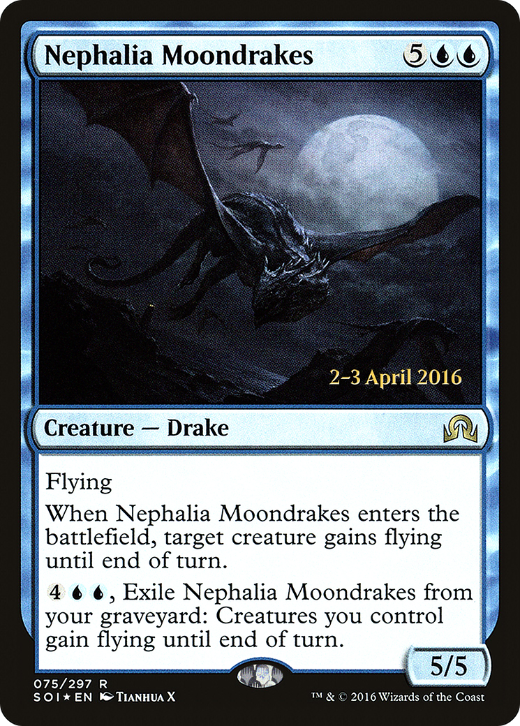 Nephalia Moondrakes (PRE-75S) - Shadows over Innistrad Promos (Prerelease) Foil