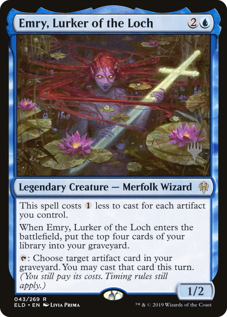 Emry, Lurker of the Loch (PPELD-43P) - Throne of Eldraine Promos (Promo Pack)