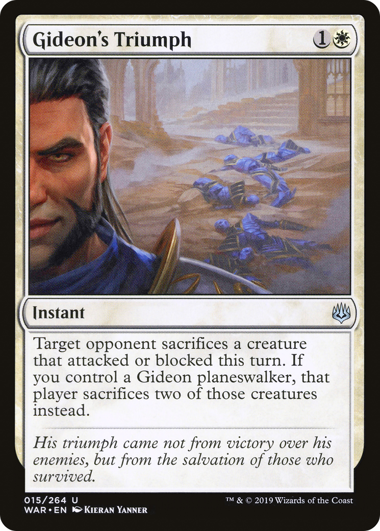 Gideon's Triumph (WAR-015) - War of the Spark Foil