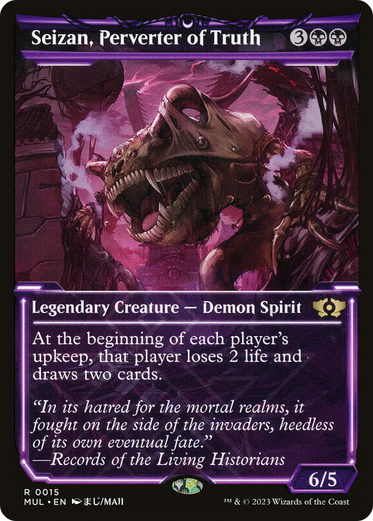 Seizan, Perverter of Truth (MUL-015) - Multiverse Legends: (Showcase) Foil