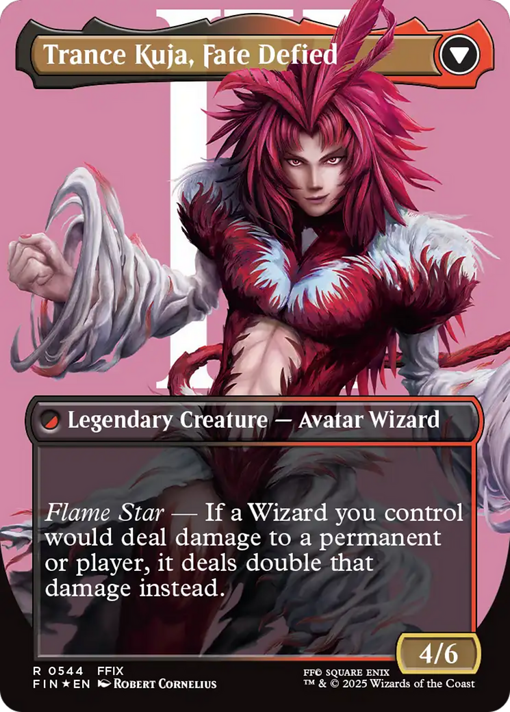 Kuja, Genome Sorcerer (Borderless) (Surge Foil) (FIN-544) - FINAL FANTASY (Borderless) Foil