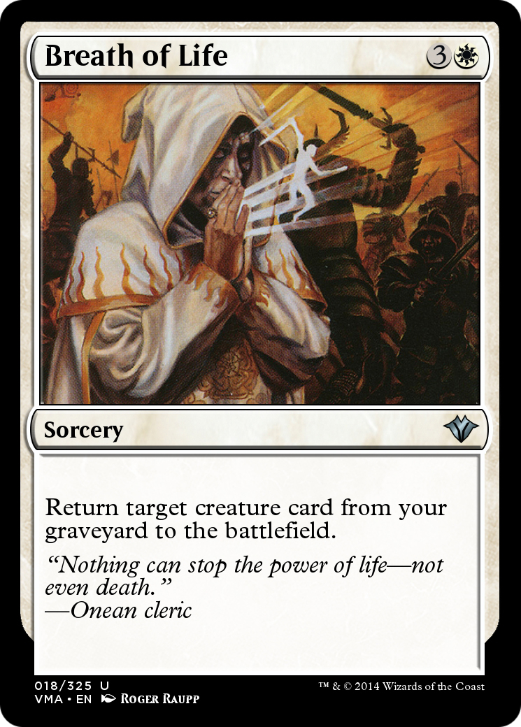 Breath of Life (VMA-018) - Vintage Masters Foil