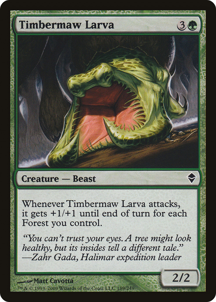 Timbermaw Larva (ZEN-189) - Zendikar Foil