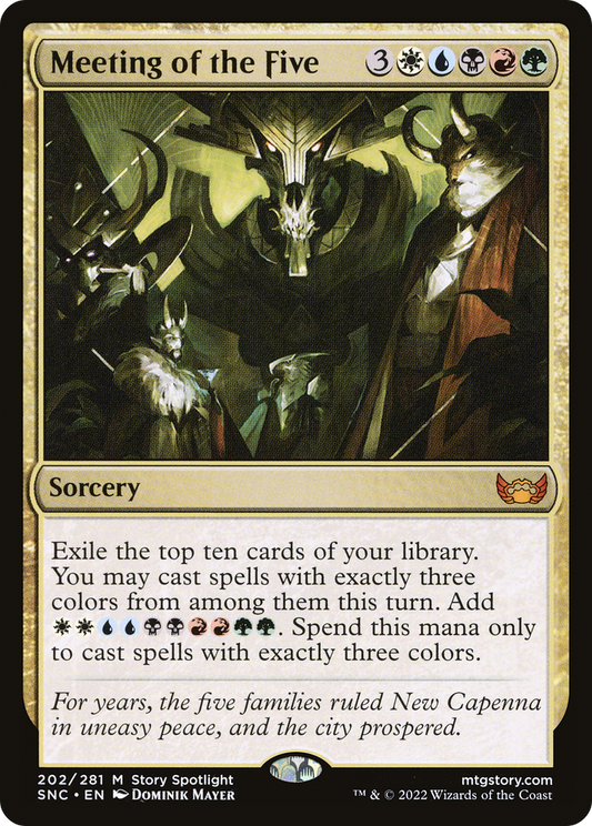Meeting of the Five (SNC-202) - Streets of New Capenna Foil
