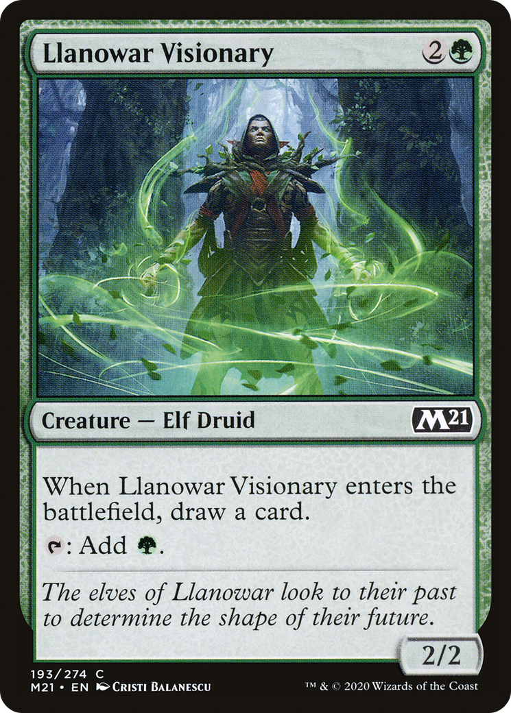 Llanowar Visionary (M21-193) - Core Set 2021