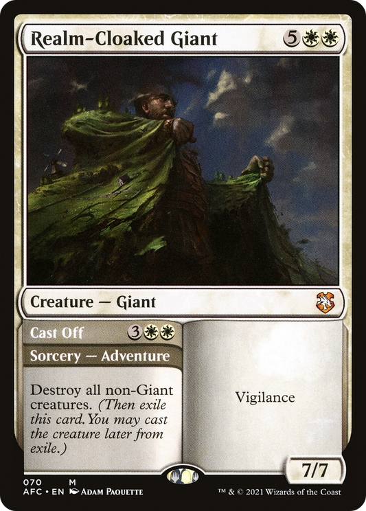 Realm-Cloaked Giant // Cast Off (AFC-070) - Forgotten Realms Commander