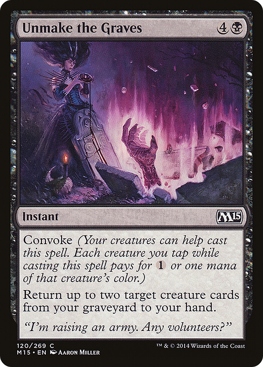 Unmake the Graves (M15-120) - Magic 2015 Foil