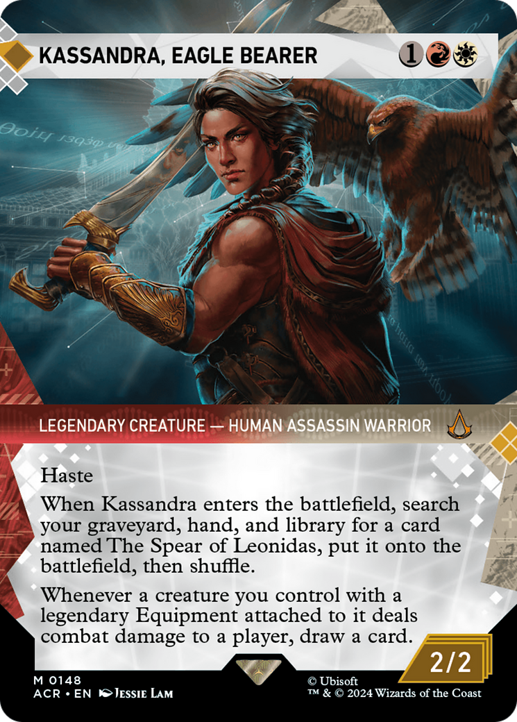 Kassandra, Eagle Bearer (ACR-148) - Assassin's Creed: (Showcase) (Borderless) Foil