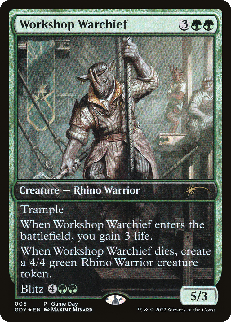 Workshop Warchief (GDY-005) - Game Day Promos Foil