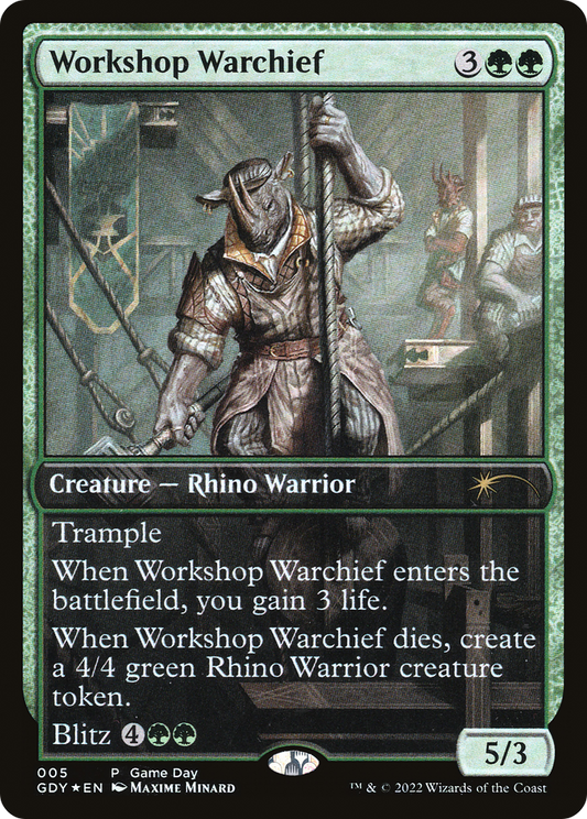 Workshop Warchief (GDY-005) - Game Day Promos Foil