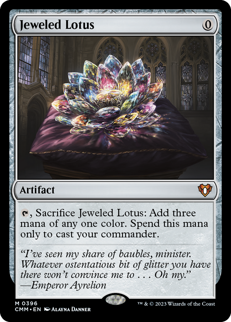 Jeweled Lotus (CMM-396) - Commander Masters Foil