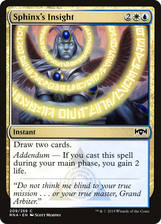 Sphinx's Insight (RNA-209) - Ravnica Allegiance Foil