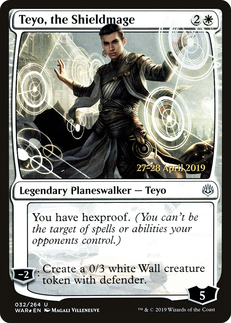 Teyo, the Shieldmage (PWAR-32S) - War of the Spark Promos Foil