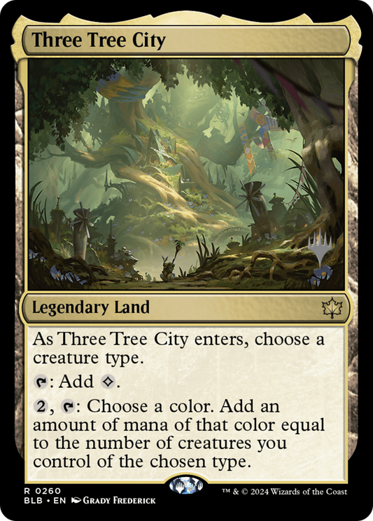 Three Tree City (PPBLB-260) - Bloomburrow Promos Foil (Promo Pack)