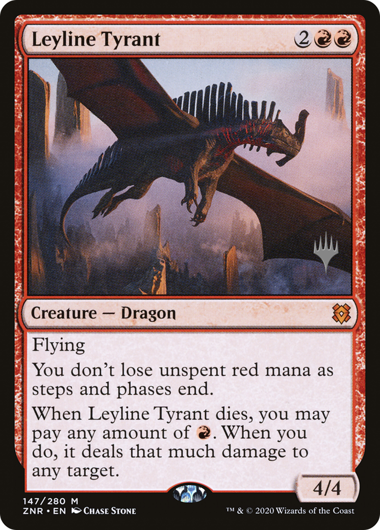 Leyline Tyrant (PPZNR-147P) - Zendikar Rising Promos (Promo Pack) Foil