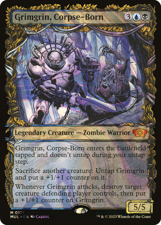 Grimgrin, Corpse-Born (MUL-171) - Multiverse Legends: (Showcase) Foil