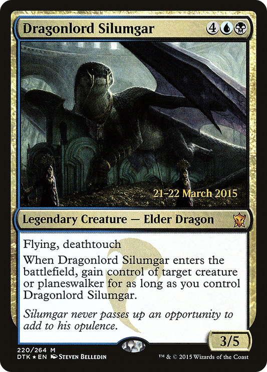 Dragonlord Silumgar (PDTK-220S) - Dragons of Tarkir Promos Foil