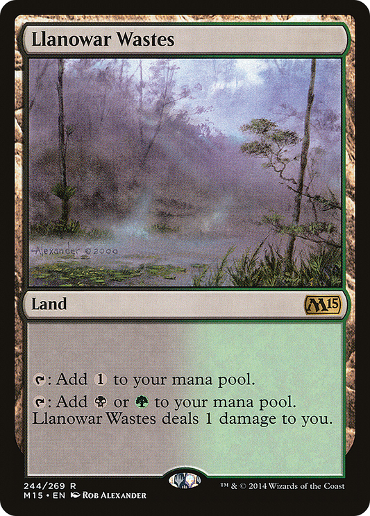 Llanowar Wastes (M15-244) - Magic 2015