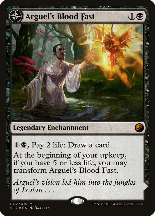 Arguel's Blood Fast // Temple of Aclazotz (V17-002) - From the Vault: Transform: (compasslanddfc) Foil