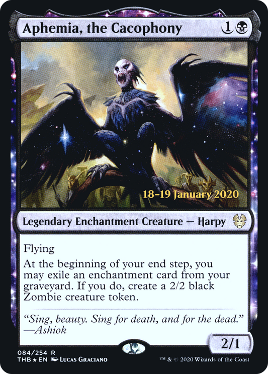 Aphemia, the Cacophony (PRE-084) - Theros Beyond Death Promos Foil