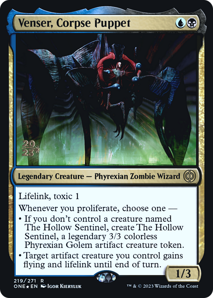 Venser, Corpse Puppet (PONE-219S) - Phyrexia: All Will Be One Promos Foil